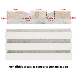 ألواح Mdf صديقة للبيئة من الخشب + اللباد الزخرفية * * من كلوريد البولي فينيل + شريحة مخططة عازلة للصوت ومخدد للصوت - Product Image 2