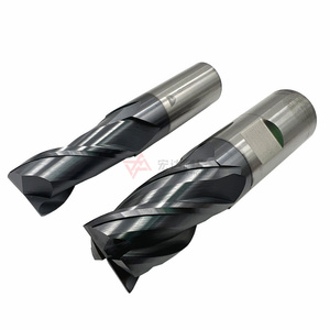 Fresa de Carburo de 2 Filos con Recubrimiento TIALN 45/50HRC D20*45*150L - Product Image 6