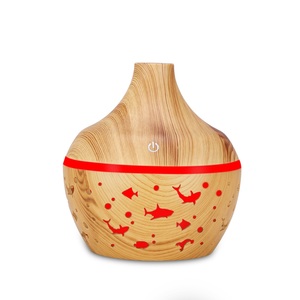 Thiết kế thế giới biển 5V 300ml nhà mát sương nước tạo độ ẩm, mini hạt gỗ tinh dầu khuếch tán - Product Image 6