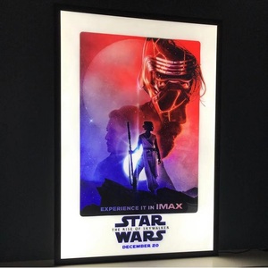 Tùy chỉnh rạp chiếu phim quảng cáo LED thắp sáng Áp phích khung 40x27 tường hiển thị LED Backlit từ ánh sáng Hộp - Product Image 2