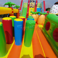 Parc d'attractions gonflable sur le thème des pingouins, château gonflable avec toboggan, équipement de terrain de jeux pour enfants, capacité de 300 kg