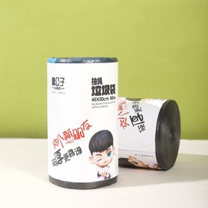 ถุงขยะแบบมีเชือกผูก ลักซี่ 45x50 ซม. 80 ชิ้น แบบหนา สำหรับใช้ในบ้าน ห้องครัว ห้องน้ำ - Product Image 1
