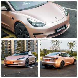 Vinilo Adhesivo para Autos a Buen <span class=keywords><strong>Precio</strong></span>, Rollo de Vinilo para Protección de Pintura, Color Oro Rosa Mate, Película Protectora para Carrocería Completa, Recubrimiento PPF - Product Image 2