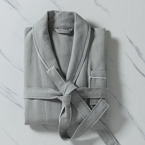 उच्च गुणवत्ता मानक होटल कपास वफ़ल स्नान के कपड़े कस्टम वयस्क महिलाओं के स्नान के कपड़े - Product Image 6