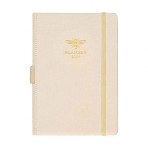 Libreta Espiral A5 para Oficina, Minutas de Reuniones, Libro de Registro Personalizado con Cubierta Impresa, Planificador Ecológico de Cuero con Detalles en Dorado - Product Image 1