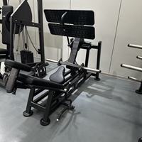 Presse à jambes commerciale à 45 degrés avec extension de jambes intégrée, équipement de musculation pour les jambes à charge libre