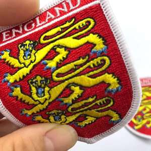 Индивидуальная нашивка с полной вышивкой «АНГЛИЯ» и флаги мира, нашивка-аппликация для пришивания или приклеивания - Product Image 3