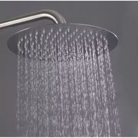 Robinet de douche autoportant en acier inoxydable 304 pour extérieur avec noyau de valve en céramique, jet de pluie doux, pour piscine