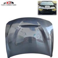 Nouveau capot avant en fibre de carbone style GTS pour BMW Série 4 F32/F33/F36 (2014+), avec boulons - Installation par visage.