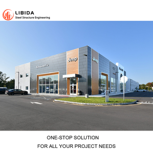 Сборные строительные стальные конструкции мастерская Легкая установка 4s автосалона с бесплатным дизайном - Product Image 1