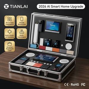 Tianlai Smart Home Security Automatisation Boîte de démonstration Interphone Vitrine portable Accepter OEM Marque De Luxe Zigbee Interrupteur mural - Product Image 1