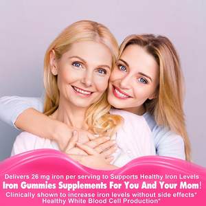 Gomitas Veganas de Bisglicinato de Hierro con Remolacha, Vitaminas para la Salud Sanguínea, Energía y Apoyo Inmunológico - Product Image 3