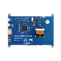 Layar Sentuh Resistif Raspberry Pi Generasi ke-5 5B/4B/3B+ 5-inci Resolusi 800x480