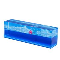 OEM et ODM 20 cm Acrylique Cube Flotteur d'Eau Flotteur à Bulles d'Huile Presse-Papiers Liquide Globe d'Eau