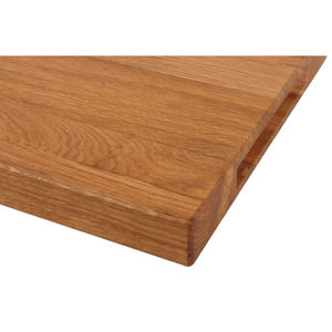 Planche à découper en bois de chêne avec bord de sécurité Protection de qualité supérieure pour cuisines commerciales Passe au lave-vaisselle Écologique 40x30x4 cm - Product Image 3
