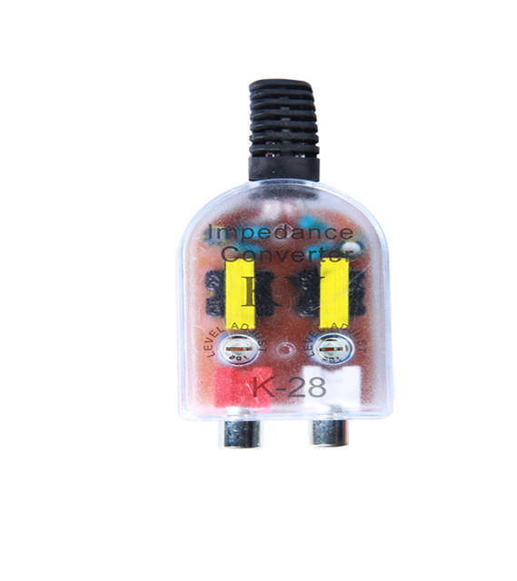 Car Audio High to Low Line Output Converter Adjustable Level Speaker RCA Adapter Amplifier Subwoofer Installation