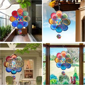 Molinillo de Viento Islámico para Jardín y Patio, Molinillo de Viento Metálico de 12 Pulgadas con Mandala Multicolor, Molinillo de Viento con Diseño de Elefante para Exteriores - Product Image 5