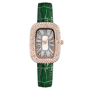 Reloj de Mujer Pequeño Verde, Estilo Nicho, con Pedrería de Huevo de Paloma y Cielo Estrellado - Product Image 3