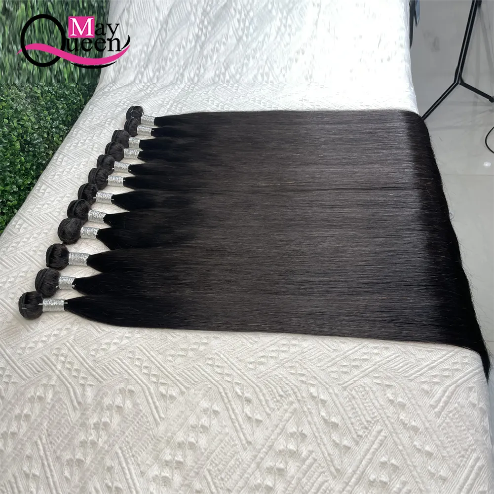 Wholesale Raw Cuticle Aligned Hair 100 Virgin Human Hair Mink Brazilian Hair Straight Bundles With Lace Frontal Closure