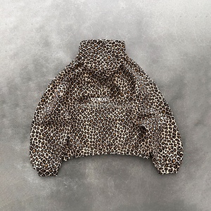 Sweat-shirts à capuche personnalisés avec logo, imprimé léopard de haute qualité sur toute la surface, coupe ample et épaisse, en coton lourd - Product Image 1
