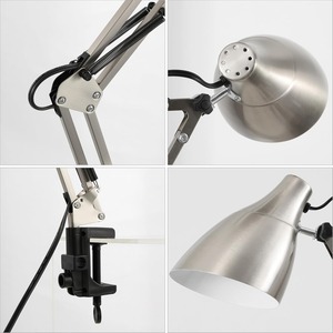 <span class=keywords><strong>Lampe</strong></span> de bureau <span class=keywords><strong>LED</strong></span> AC 110-240V avec <span class=keywords><strong>pince</strong></span> - Bras long réglable, <span class=keywords><strong>lampe</strong></span> de lecture à clipser pour bureau, étude, ordinateur et table de manucure - Product Image 4