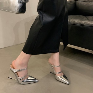 Novedad de verano, zapatillas para mujer, tacones de cristal de PVC, tacones altos transparentes sexys para mujer, tallas 34-40, sandalias de cuña simples - Product Image 5