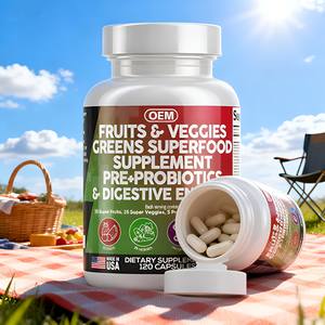 Cápsulas de Superalimentos, Frutas y Verduras con Probióticos, Enzimas Digestivas y Prebióticos, Cápsula Probiótica <span class=keywords><strong>Natural</strong></span>, Suplemento Todo en Uno - Product Image 4