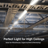 170lm/W pour éclairage linéaire à haute efficacité 150W/240W/320W, luminaires industriels en aluminium IP54 pour entrepôts, certifiés CE RoHS