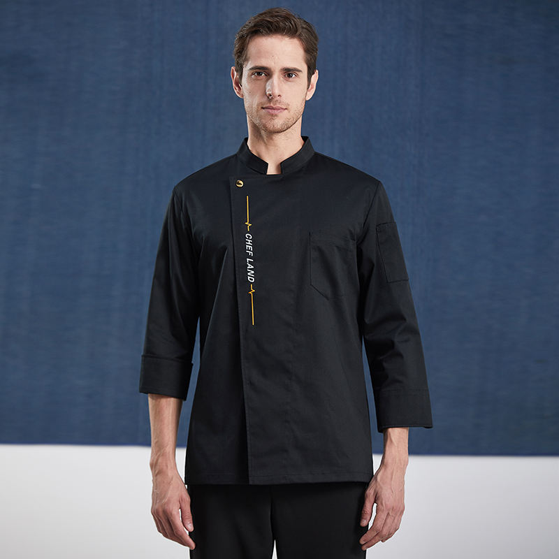 Black coat with long sleeves