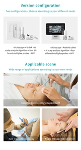 With Computer Professional AISIA AI Scalp Analyzer <b>Machine</b> Hair Follicle Detector 200X with UV Light Follicle Health Spa - Product Image 5