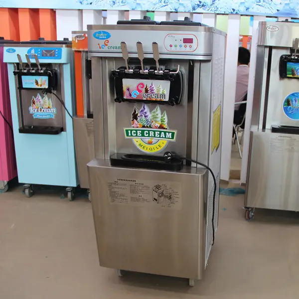 20-25л/ч, простая в эксплуатации машина для мороженого 2 + 1, смешанная машина для мягкого мороженого для продажи