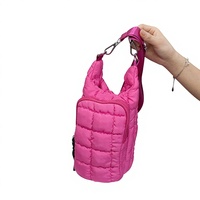 Housse de bouteille isotherme multifonctionnelle en tissu de coton imperméable, design minimaliste moderne pour le sport