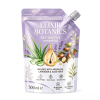 Pochette souple personnalisée anti-fuite à haute barrière de 500 ml sans BPA pour shampoing liquide et soins capillaires avec bec verseur