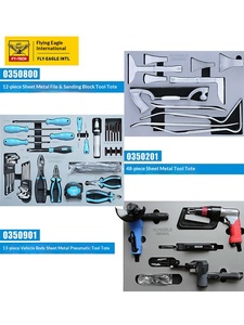 Ensemble d'outils de réparation de tôles Flying Eagle 201 Professional avec marteau, pinces, support de réparation de bosses - Product Image 4
