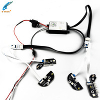 Golden Angel Eyes LED Phare RGBW 2020-2022 pour BMW Série 3 G20 G28 G21 325 328 330 Nouveau 12V DRL Auto Light Accessoires De Voiture