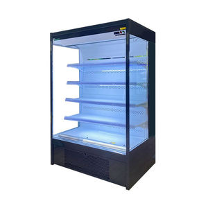 5 étagères portes en verre ouvertes stockage de légumes/fruits petites armoires à rideaux d'air <span class=keywords><strong>Mini</strong></span> refroidisseur - Product Image 5
