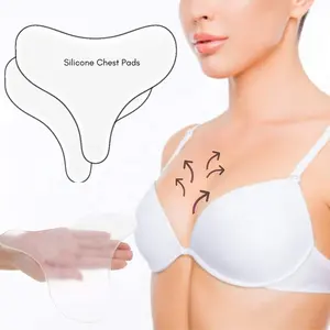 Miếng Dán Silicone Làm Mịn Qua Đêm Cho Nếp Nhăn Ngực Chống Lão Hóa Chống Nhăn T Shape Silicone Pad