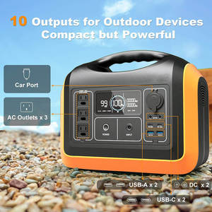 Factory Outdoor Lifepo4 Battery Mobile Tragbare Powerstation 1000w Solar Generator 1200w 220v Portable Power Bank Station - Product Image 2