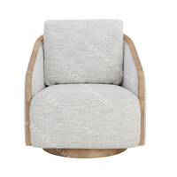 Canapé en tissu avec cadre en bois massif de haute qualité, fauteuil inclinable rotatif à 360 degrés, forme personnalisée pour salon
