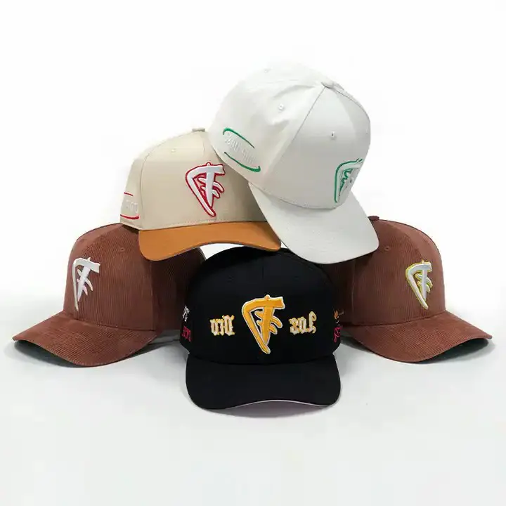 Wholesale Outdoor Caps 6 Panel Baseball Hats 100 Cotton Fabric Custom 3D Embroidery Logo Sports Caps