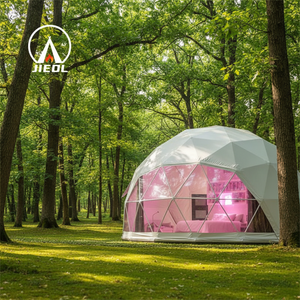 Tente dôme géodésique de luxe de 6m avec salle de bain Tente transparente préfabriquée pour le camping et le jardin Glamping - Product Image 1