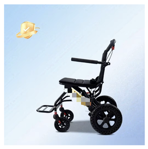 KS Portable Wheelchair With Commode Foldable Lightweight Aluminum Alloy Manual For Elderly Pregnant Women - Product Image 3