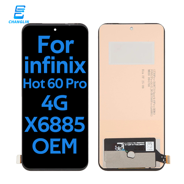 Lcd Touch Screen for Infinix Hot 60 Pro 4G X6885 Tecno Spark 40 Pro 4G KM6 OEM LCD Display Touch Digitizer Assembly Pantalla