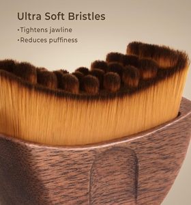 Peigne <span class=keywords><strong>de</strong></span> massage en bois massif foncé, brosse douce dégradée pour cheveux, réduit les gonflements, massage du dos, applicateur double écran <span class=keywords><strong>solaire</strong></span>, spa à domicile - Product Image 5
