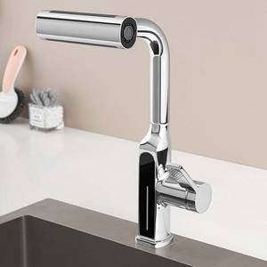 Robinet de cuisine évier pulvérisateur anti-éclaboussures en laiton chaud et froid extractible rétractable extensible pivotant <span class=keywords><strong>lave</strong></span>-<span class=keywords><strong>vaisselle</strong></span> bassin - Product Image 1