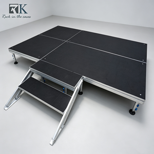 Factory Aluminum Stage Platform Stage Deck Aluminum Outdoor Four Legs Stage Podium for Concert Events Wedding Certification - Product Image 1