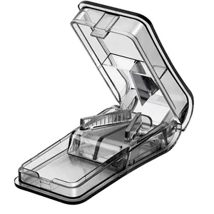 Fullicon 小型錠剤用ピルカッター、錠剤分割器、収納ボックス付きビタミンカッター - Product Image 1