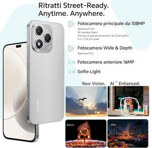 HONOR 400 <span class=keywords><strong>Lite</strong></span> 5G Octa Core CDMA <span class=keywords><strong>Smartphone</strong></span> 8GB RAM 256GB NFC 6000mAh 108MP Dual SIM AI Button Android 15 6.7 pollici Inglese - Product Image 3