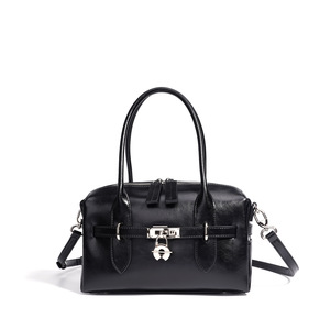 Bolso de Hombro Cruzado de Piel Genuina con Cierre de Cremallera y Bloqueo, Color Sólido, Moda Urbana de Primavera 2026, para Trabajo y Viajes - Product Image 5