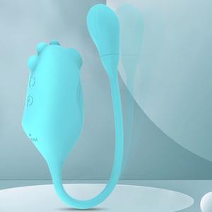 Second Tide SM Bobo Rabbit Vibrator Posterior Anus Plug con función de succión de clítoris para masturbación de marido-esposa Juguetes sexuales - Product Image 2